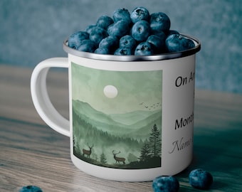 Personalized Camping Mug for couples Adventure Mug engagement gift for wedding mug Smokey Mountains mug personalized anniversary Mug mug12oz