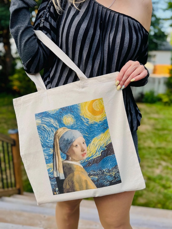 Art Mashup Tote Bag Design Classic Masterpiece Museum Quality