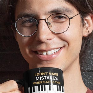 Piano Teacher Gift Funny Piano Mug Music Teacher Gift Piano Humor Coffee Cup Music Studio Decor Music Lover Gift Piano Practice Gift image 12