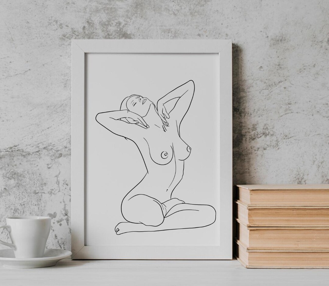 jpg4 nudist  Naked Women Body Line Art, Wall Home Decor, Sexy Women Outline Drawing  Female Abstract, Printable Digital Download - Etsy