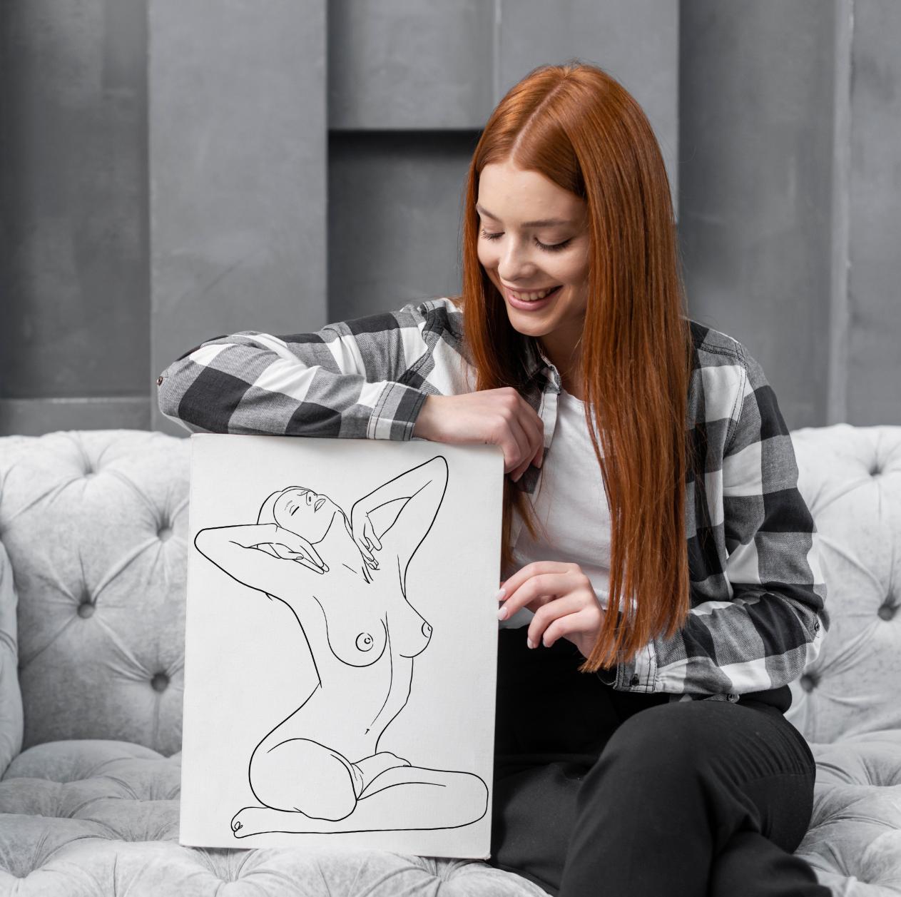 jpg4 nudist  Naked Women Body Line Art, Wall Home Decor, Sexy Women Outline Drawing  Female Abstract, Printable Digital Download - Etsy