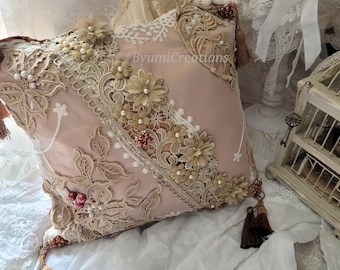 Almofada decorativa estilo shabby chic