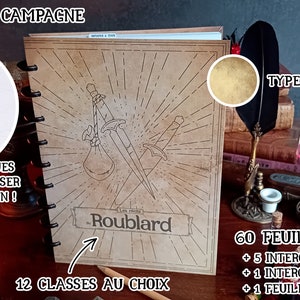 Journal de Campagne Organisable D&D 5.0 Couv. Parchemin image 2