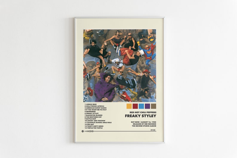 Red Hot Chili Peppers Posters / Freaky Styley Poster, Tracklist Album ...