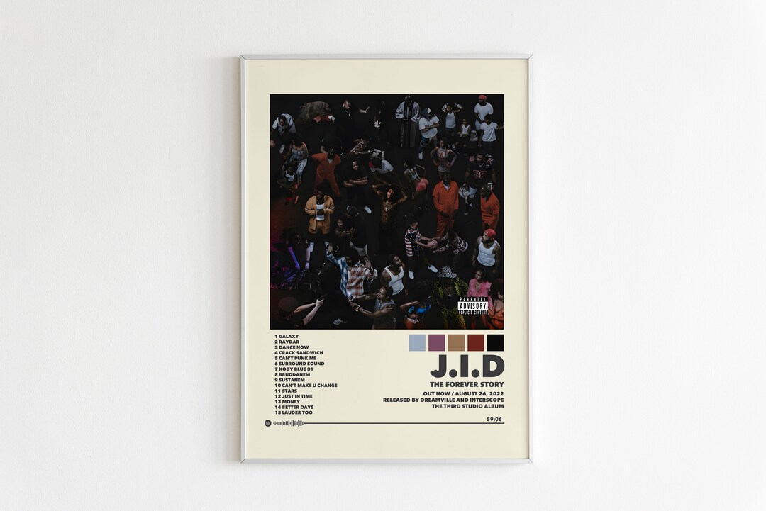 JID Poster / the Forever Story Poster / Album Cover Poster, Poster ...