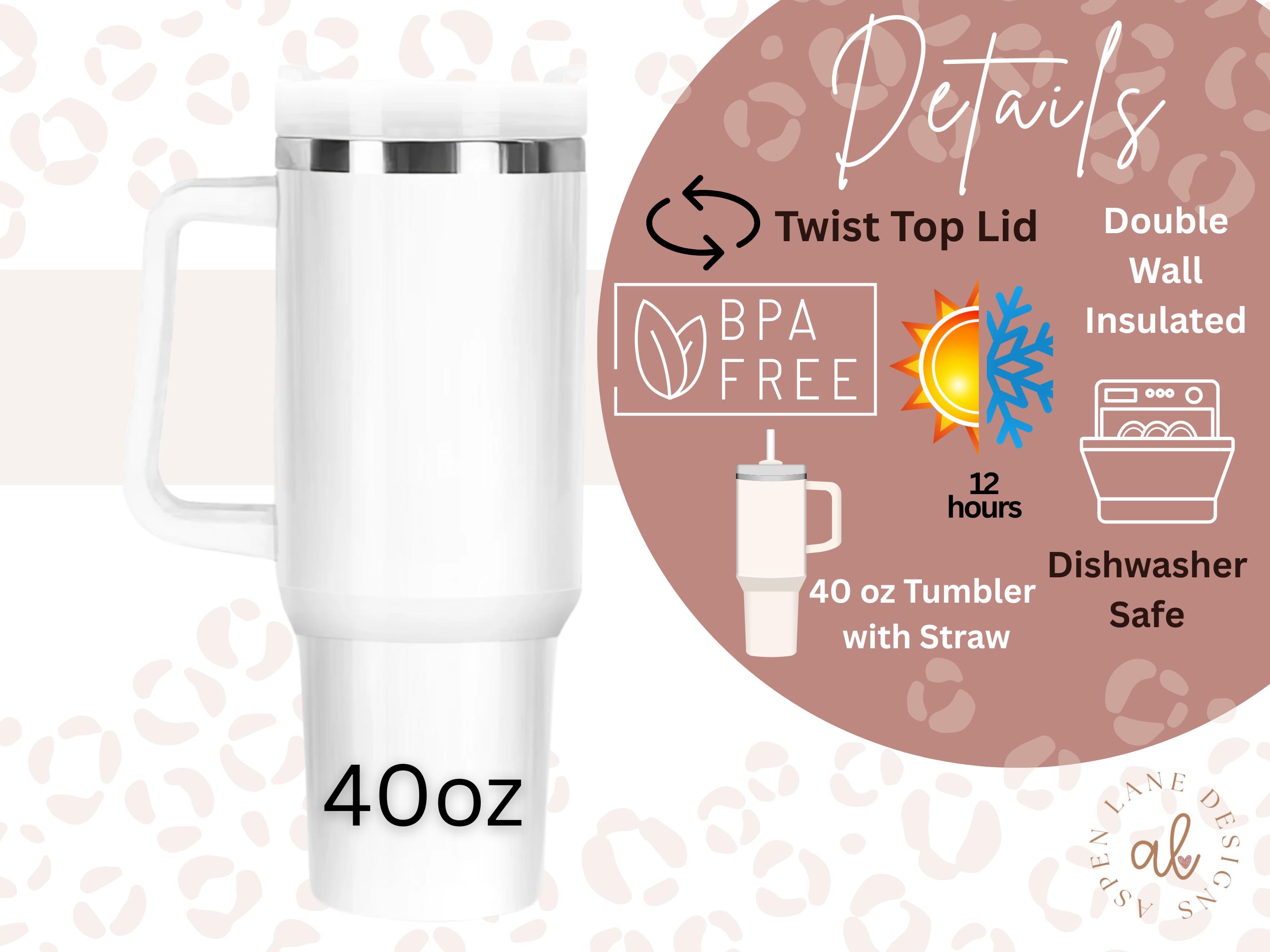 Nurse 40oz Tumbler Nurse Travel Mug 40oz Tumbler With Handle RN Nurse Tumbler Nurse Cup 40 ounce Tumbler  RN Nurse Gift Custom Nurse Tumbler