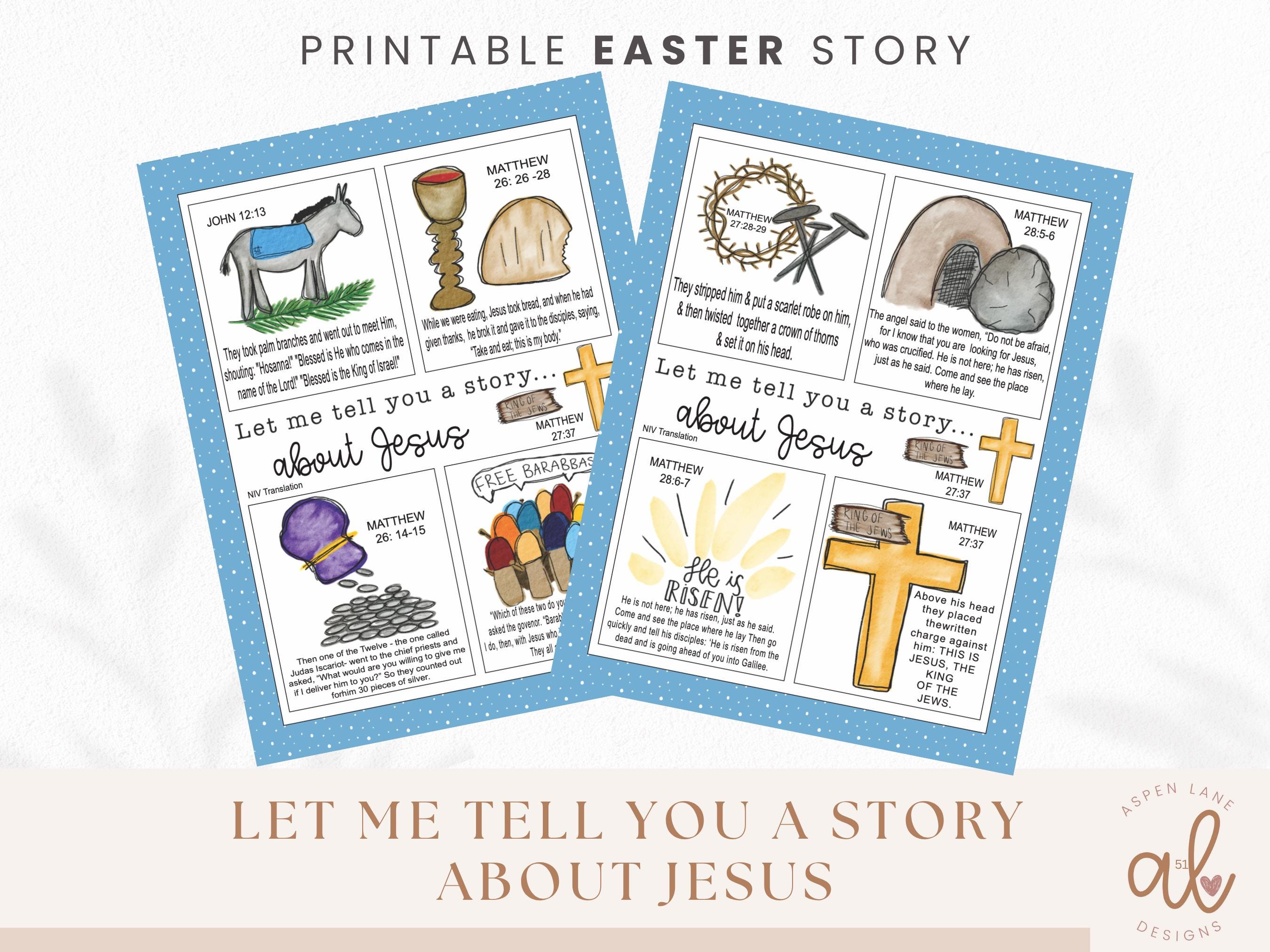 Printable Easter Story Cards Printable Easter Activity Jesus ...