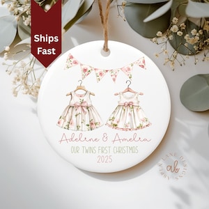 Twin Sisters Ornament Baby First Christmas Ornament Twins First Ornament Twin Babies First Christmas Ornament Twin First Christmas Twin Girl