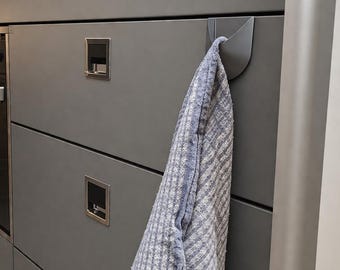 Towel hooks for cabinet doors without drilling | Kitchen cabinet door hooks | Camper van kitchen accessories | Minimalist towel rack | Kitchen hook set