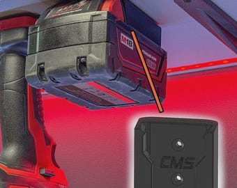 Milwaukee M18 Battery Wall Mount – Robust Battery Holder for RedLithium – PETG – Suitable for Workshop and Vehicle – Layer&Link