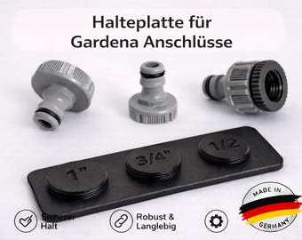 Garden Camper Organization Gardena Connection Bracket, Wall Mount for Water Connections, Storage System for Motorhome Accessories Layer & Link