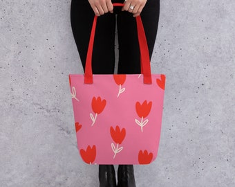 Women's Flower tote bag | Shoulder Bag