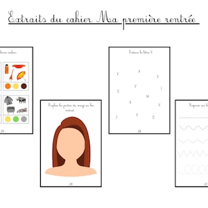 Cahier dapprentissage Ma première rentrée image 2