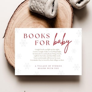 Carte Il faut un village avec des livres modifiables pour bébé | Bohème neutre en matière de genre| Jeux de baby shower | Bébé de Noël