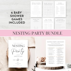 Paket med bofester | Checklista, inbjudan, spel (digital nedladdning)