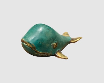 Whale Statue Bronze, Bronze Statue, Whale Decor, Animal Statue, Animal Figurine, Whale Sculpture, Room Decor, Office Decor, Handmade, Art