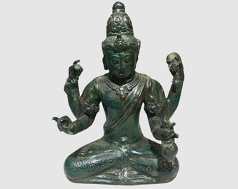 Lord Vishnu Statue Bronze, Vishnu Bronze, Lord Figurine, Lord Statue, Hindu God, Bronze Art, Room Decor, Living Room