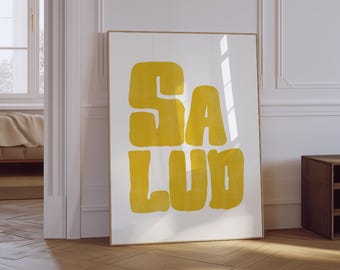 Salud Print | Retro Mexican Bar Art (Digital Download)