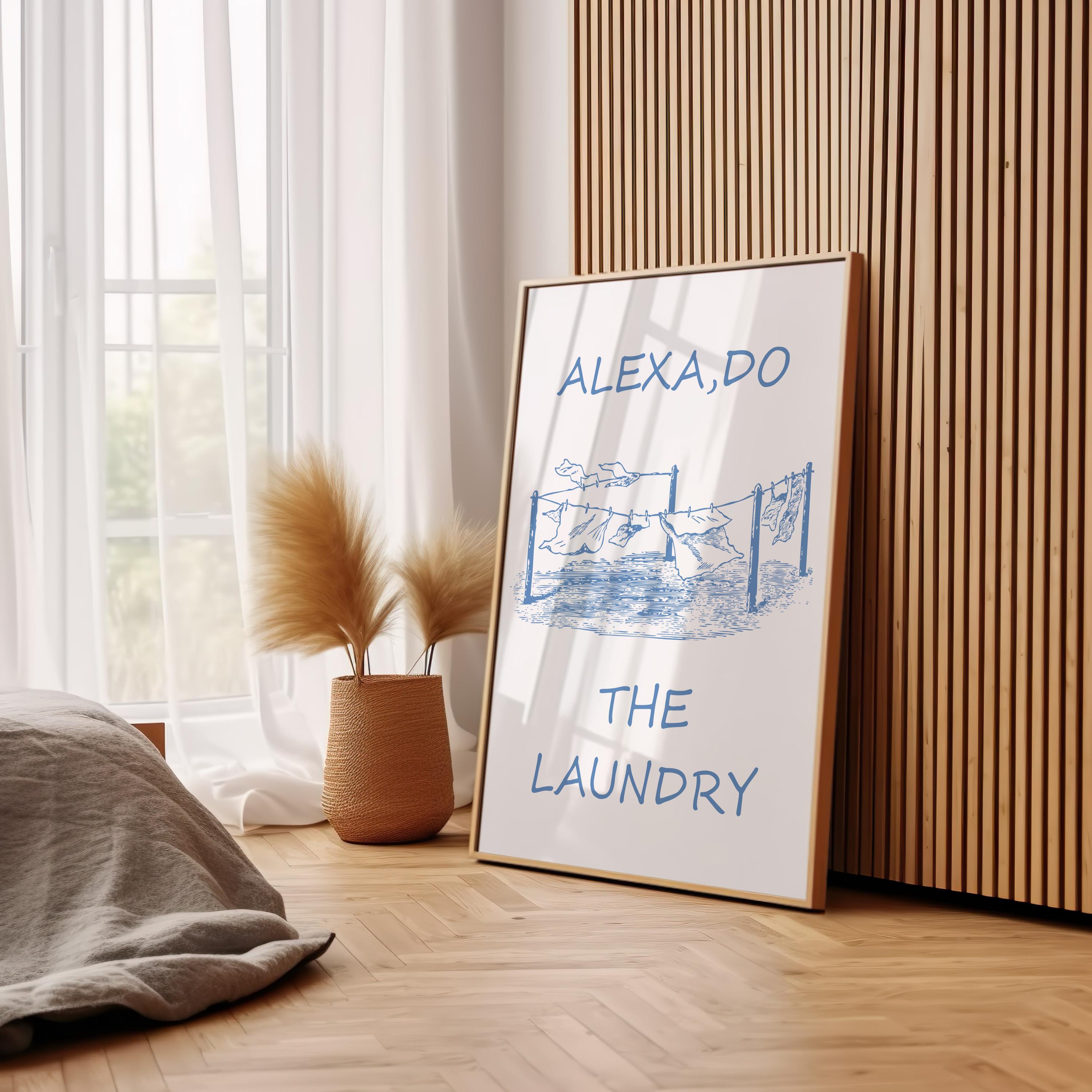 Vintage Laundry Print | Funny Laundry Room Poster | Minimalist Home ...