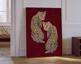 Leopard Print | Maximalist Jungle Animal Physical Poster