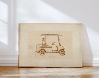 Vintage Golf Print: Sports Physical Print