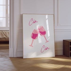 Kaneelprint | Proost cocktailkunst | Retro cocktailposter | Retro keukendecoratie | Retro barwagenafdrukken | Alcoholposter | Preppy print