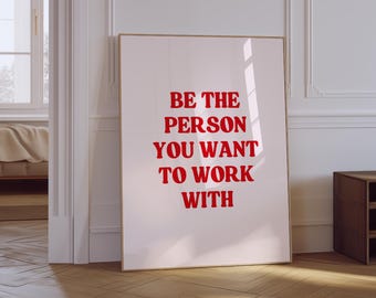 Office Quotes Wall Art | Funny Home Office Print | Minimalist Office Decor | Pink Preppy Wall Art | Girly Office Print