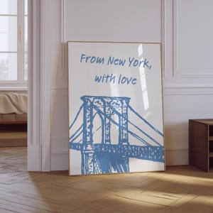 New York City Poster | NYC Kunst | Liebesbrief drucken | Vintage New York Poster | Minimalistische New York Kunst | NYC Plakat | Physischer Druck