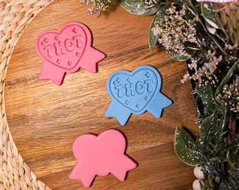 Lindo juego de cortadores de galletas en forma de corazón / Sello de estampador DIY Fabricación de galletas / Moldes de galletas para adultos NSFW / Accesorios para pasteles DIY Regalo de amigo panadero