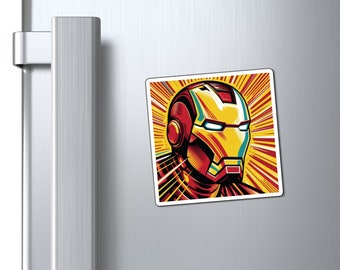 Magnete in stile pop art di Iron Man The Avengers