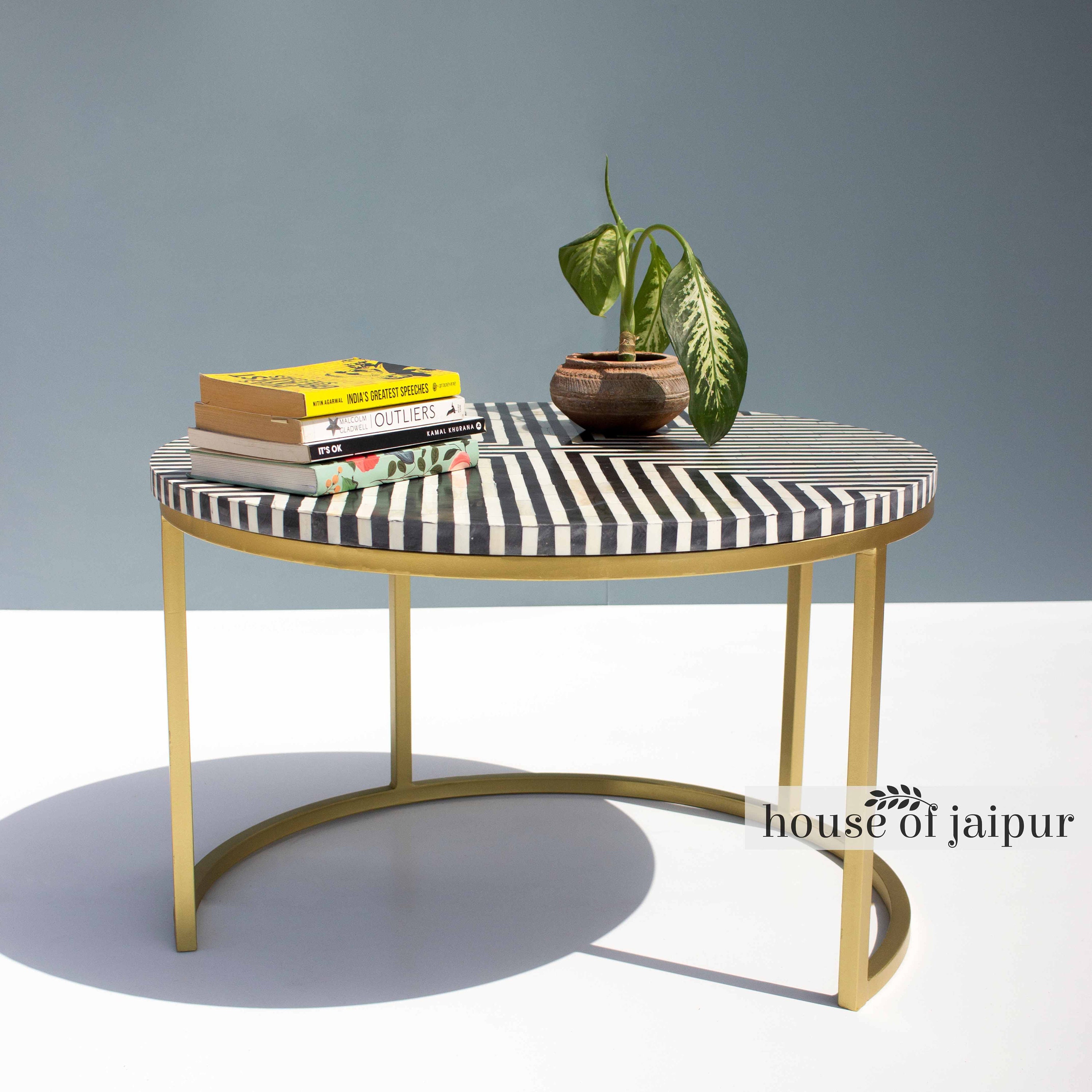 Bone Inlay Coffee Table, Round Bone Inlay Coffee Table - Etsy