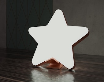SWEET DREAMS - Star night light glow in dark for kids | table lamp child bedroom | bedside lamp | soft light | birth gift for baby deco