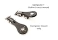Plastic/titanium computer mount for Syncros Scott Foil Aero 1.5 and RR 1.5 2.0 2.5 St-R100-AL St-R300-AL bike stem Garmin Wahoo Bryton Giant