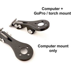 Bevestigingsbeugel van kunststof/titanium voor Scott Foil Aero 1.5, Syncros RR 1.5, 2.0 & 2.5, St-R100-AL, St-R300-AL, Garmin, Wahoo, Bryton en Giant fietscomputers.