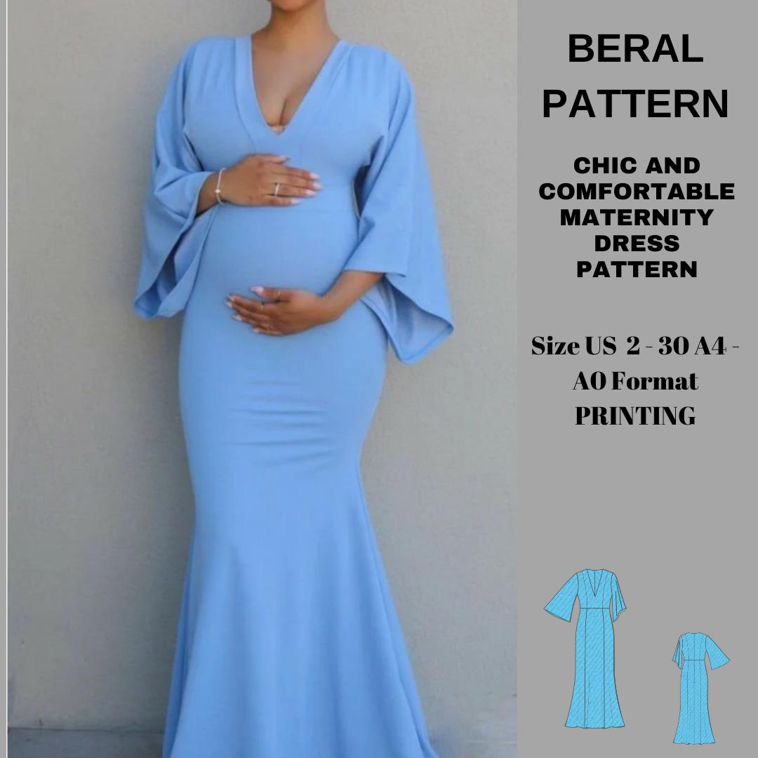 maternity bridesmaid dress patterns Asymmetrical Hem Short Sleeve V-Neck Midi Bridesmaid Dress for Weddings