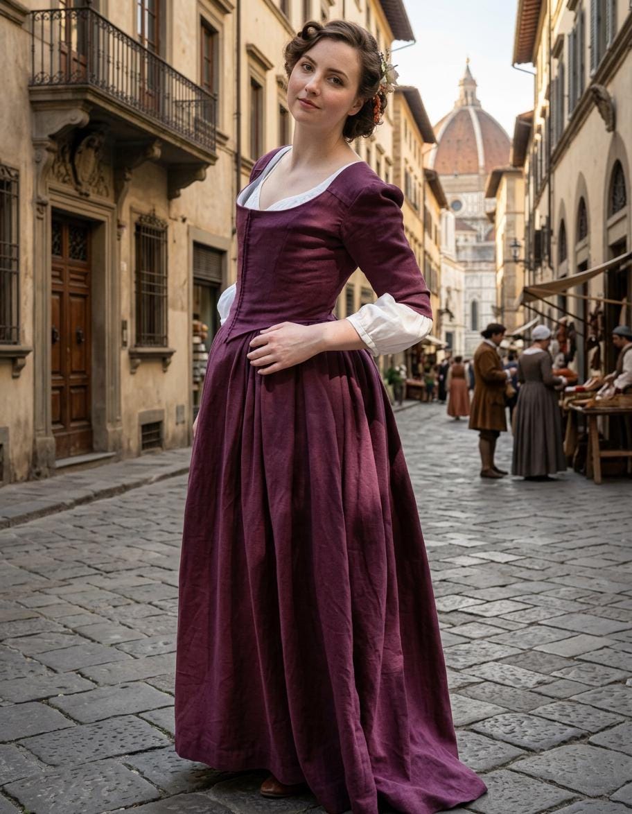 classical period dress Medieval dress|Dress model of the 1400s|Renaissance,medieval Dress|celtic Dress|A0 A4 US latter| US 2 to 30 BCBG Women's A-Line Long size:38 (2 - 4 US) Vanity Table digital pattern