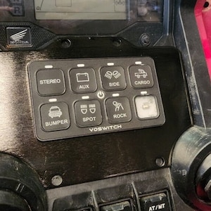 Honda Talon Voswitch Plate UV100 Flush Mount Center Console  19-25