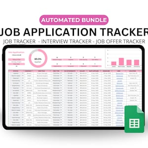 Job Application Tracker Job Planner Job Application Template Career job Tracker Application Tracker Interview Tracker Job Offer Tracker