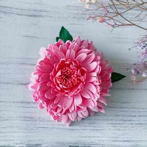 Handmade Chrysanthemum Hair Clip: Elegant EVA Foam Flower Barrette