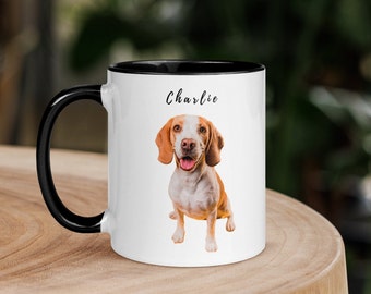 Personalised Pet Mug | Dog Coffee Mug | Pet Memorial | Gift Idea for Dog Lovers | Dog Mom | Custom Dog Portrait | 11 o 15 oz | #3