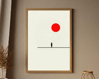Vintage Japanese Art Print, Traditional Japan Illustration, Printable Asian Wall Decor