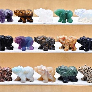 2&quot; Natural Quartz Crystal Carved bear,Crystal bear,Crystal Skull Decor,bear Statue,Crystal bear Gifts,Energy Healing,Crystal bear Carving