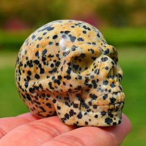 2" Natural Balmatin Skull Carved,Healing Crystal,Carved Skull,Skull Decor,Crystal Skull,Balmatin Crystal,Skull Ornaments,Halloween Gift