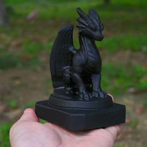 5&quot; Natural Obsidian Dragon Carved,Healing Crystal,Carved Dragon,Dragon Decor,Crystal Dragon,Quartz Crystal,Crystal Ornaments,Crystal Gift