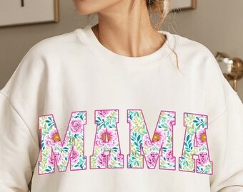Floral Mama PNG, Boho Mom Sublimation (Digital Download)