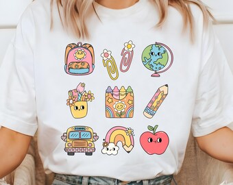 Coquette Teacher Png, Retro Back to School Design (Digital Download)