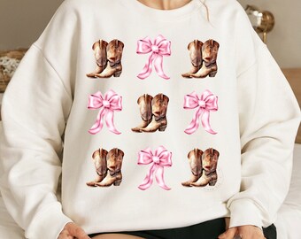 Coquette Cowgirl Boots PNG, Western Sublimation Design