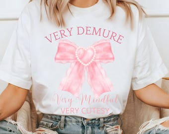 Demure Coquette PNG, Girly Soft Girl Aesthetic (Digital Download)