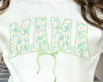 Coquette florale de maman PNG, design universitaire rétro (téléchargement numérique)