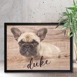 Aangepaste hondenfotoposter: gepersonaliseerd huisdierportret vanaf foto | Cadeau voor hondenliefhebber | Herdenkingskunst hond | Aangepaste hondenmuurdecoratie